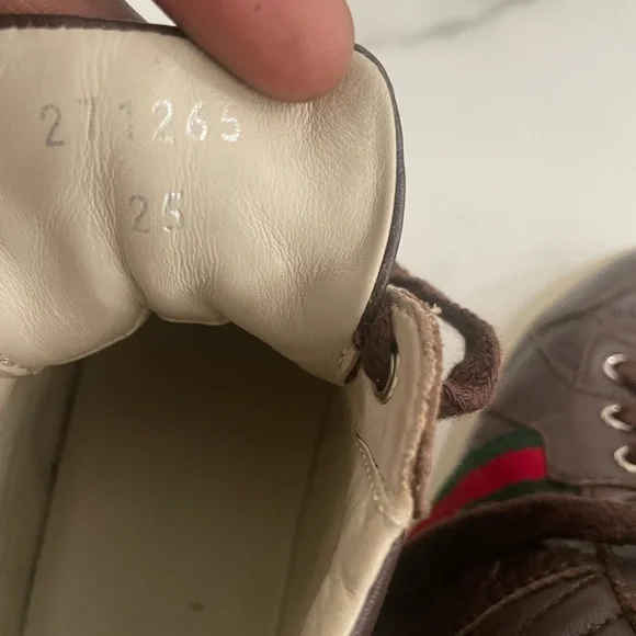 Gucci Brown Guccissima Leather kids Shoes